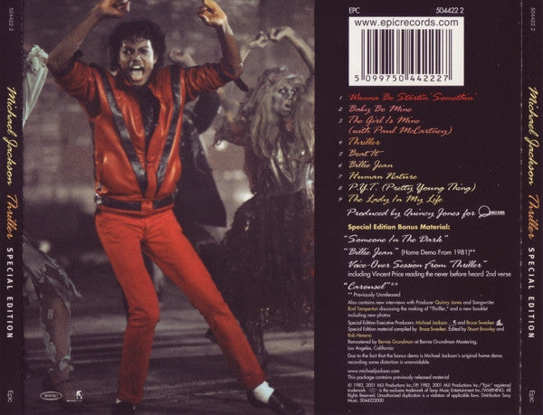 Michael Jackson - Thriller (2001 Special Edition Gold CD) VG+