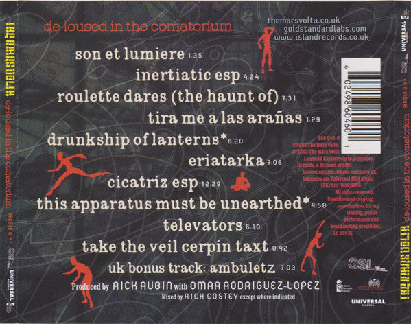 Mars Volta - De-Loused In The Comatorium (2003 UK CD) Mint