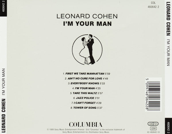 Leonard Cohen - I'm Your Man (1988 CD) Mint