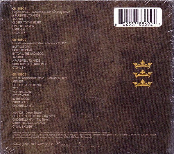 Rush - A Farewell to Kings (2017 TCD 40th Anniversary Edition) VG+