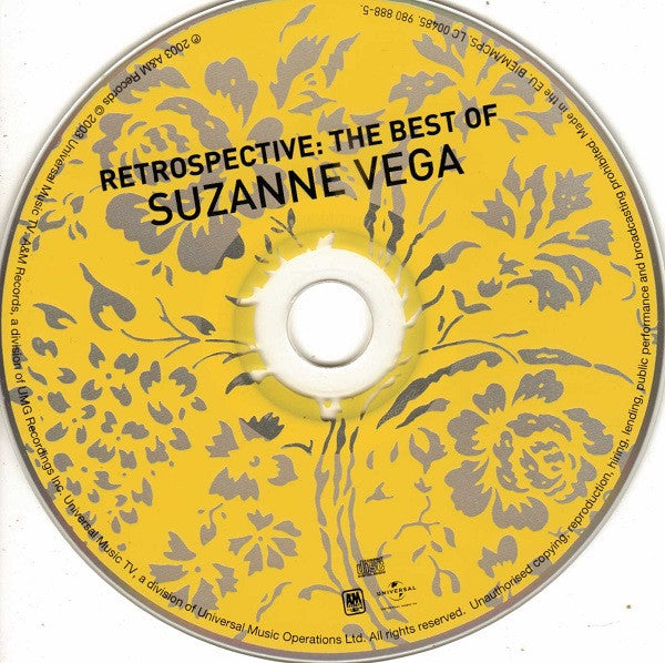 Suzanne Vega - Retrospective~Best Of (2003 Double CD) NM