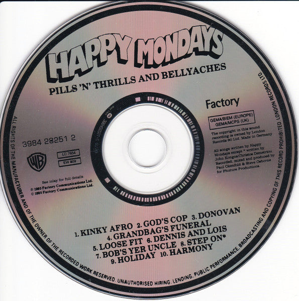 Happy Mondays - Pills 'N' Thrills and Belly Aches (1999) Mint