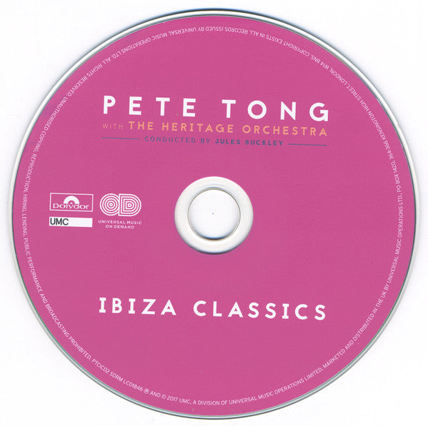 Pete Tong with Heritage Orchestra - Ibiza Classics (2017 CD) Mint