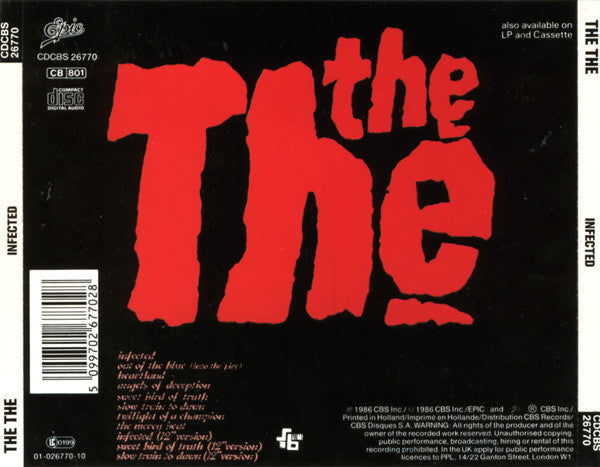 The The - Infected (1986 UK CD) NM