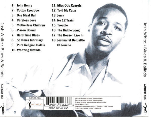 Josh White - Blues & Ballads (2002 CD) NM