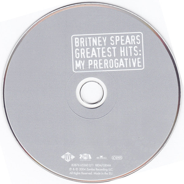 Britney Spears - Greatest Hits ~ My Prerogative (2004 Ltd Edition DCD) VG+