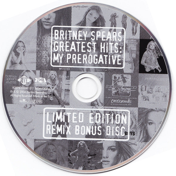 Britney Spears - Greatest Hits ~ My Prerogative (2004 Ltd Edition DCD) VG+