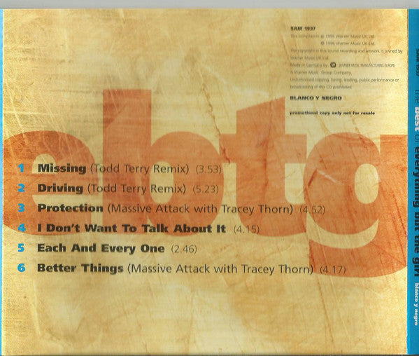 Everything But the Girl - The Best of (UK CD Promo Album Sampler) VG+