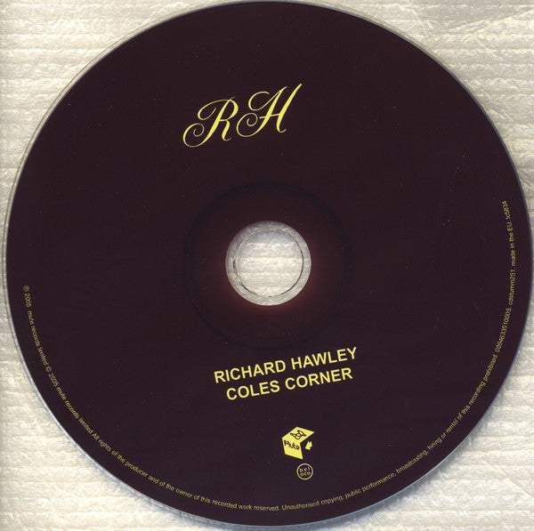 Richard Hawley - Coles Corner (2005 CD) Mint