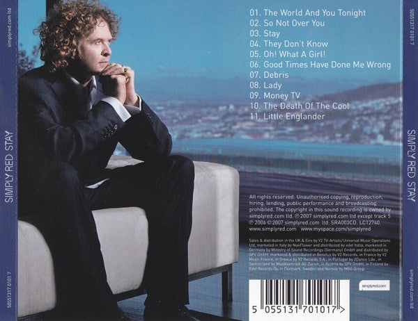 Simply Red - Stay (2007 CD) Mint