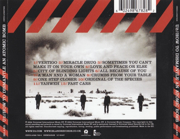 U2 - How to Dismantle an Atomic Bomb (2004 UK CD) NM