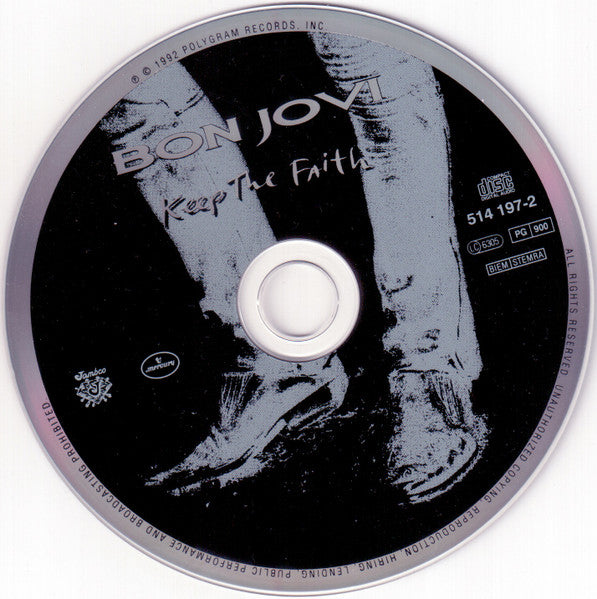 Bon Jovi - Keep the Faith (1992 UK PDO CD) VG+