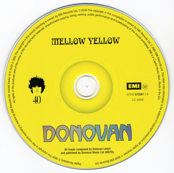 Donovan - Mellow Yellow (2005 Anniversary CD + Bonus) Mint