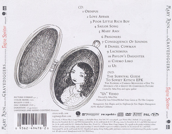 Regina Spektor - Mary Ann meets the Gravediggers (2005 CD & DVD) NM