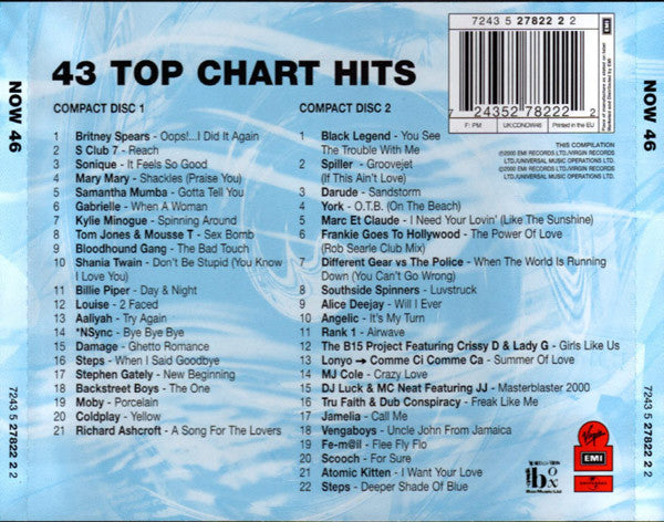 Various - Now Thats What I Call Music 46  (2000 DCD) VG+