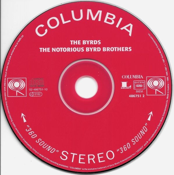 Byrds - The Notorious Byrd Brothers (1997 Expanded SBM CD) Mint