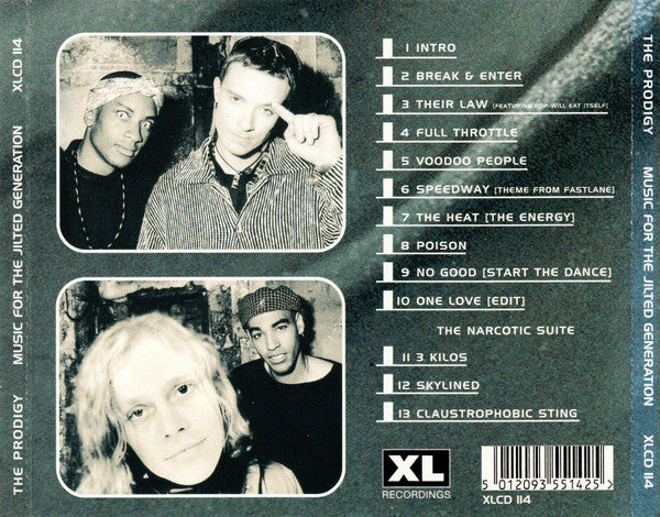 Prodigy - Music for the Jilted Generation (1994 CD) NM