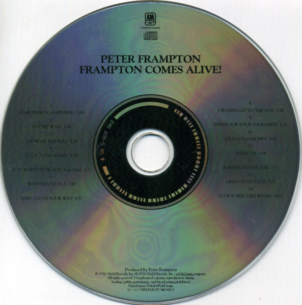 Peter Frampton - Frampton Comes Alive! (1998 Remaster CD) NM