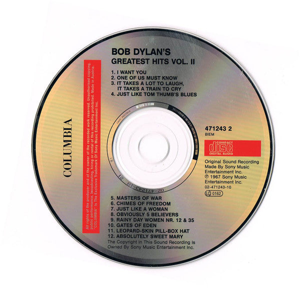 Bob Dylan - Greatest Hits 2 (1992 CD) VG+
