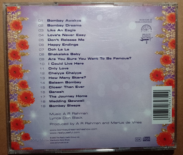 Various - Andrew Lloyd Webber Presents Bombay Dreams (2002 CD) NM