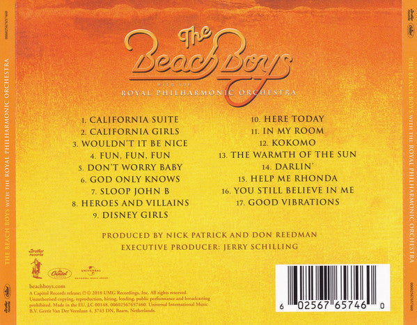 Beach Boys - With the Royal Philharmonic (2018 CD) Sealed