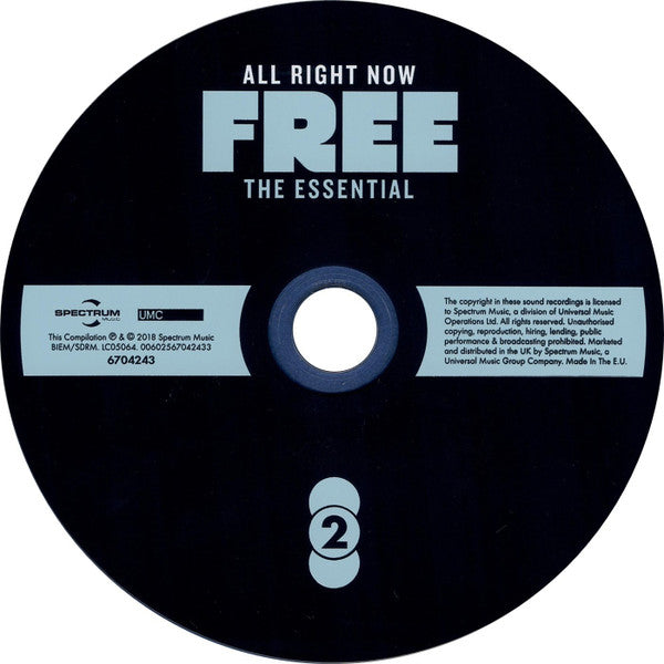 Free - Alright Now ~ The Essential (2018 3 CD Set) Mint