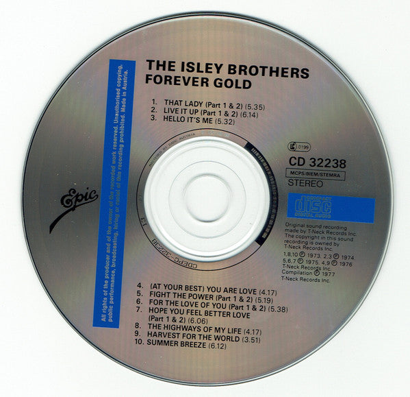 Isley Brothers - Forever Gold (1989 CD) NM