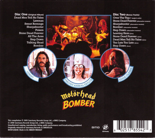 Motorhead - Bomber (2005 Reissue CD + Bonus CD) Mint