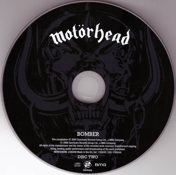 Motorhead - Bomber (2005 Reissue CD + Bonus CD) Mint