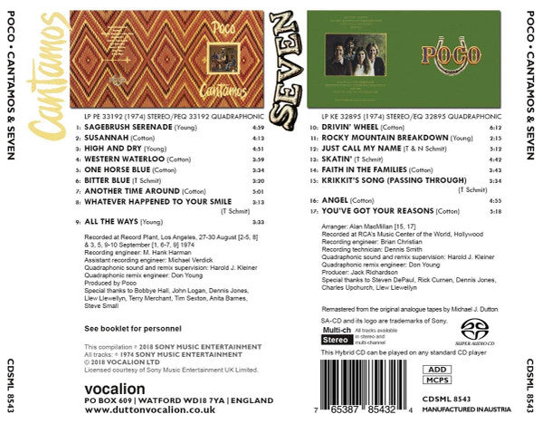 Poco - Cantamos & Seven (2018 SACD) NM