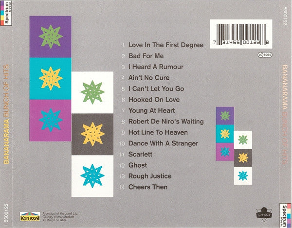 Bananarama - Bunch of Hits (1993 CD) NM