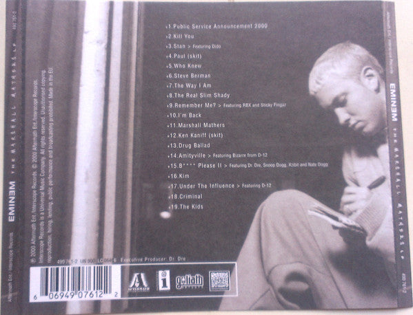 Eminem - The Marshall Mathers LP (UK CD + Bonus) NM