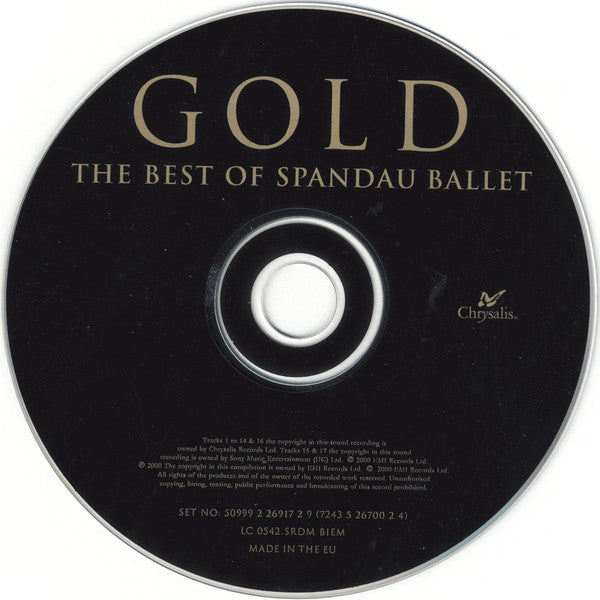 Spandau Ballet - Gold (2008 Sight & Sound CD and DVD) Mint