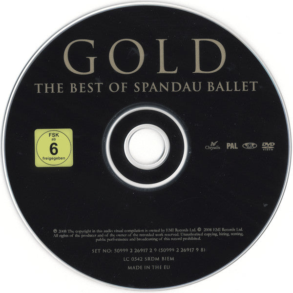 Spandau Ballet - Gold (2008 Sight & Sound CD and DVD) Mint