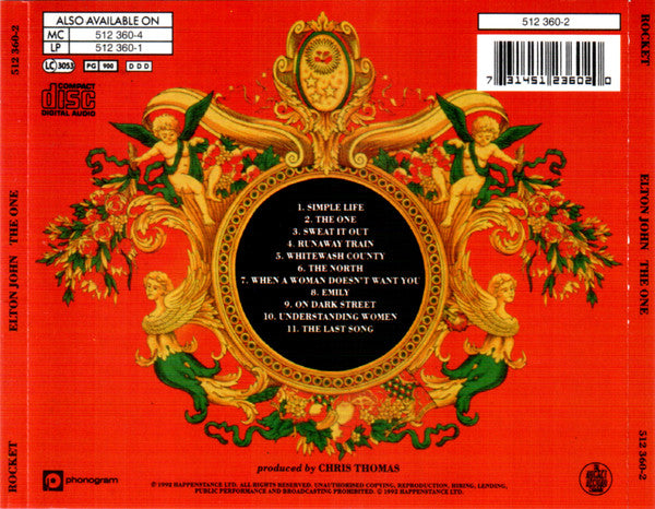 Elton John - The One (1992 CD) NM