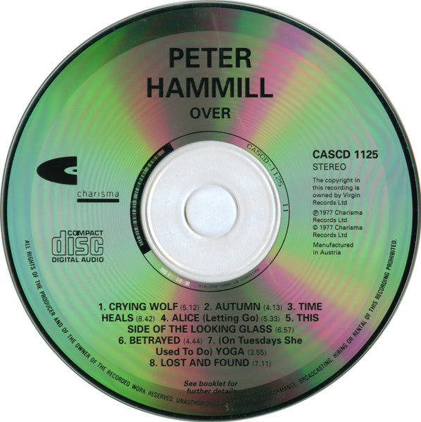 Peter Hammill - Over (1991 CD) VG+