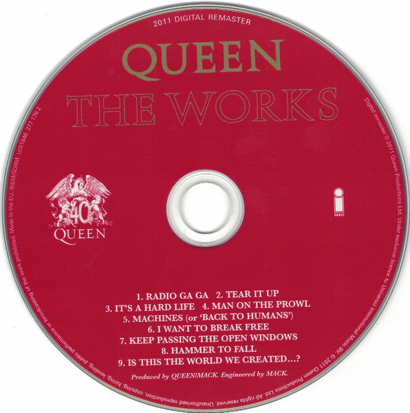 Queen - The Works (2011 CD) Mint