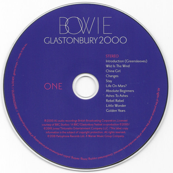 David Bowie - Glastonbury 2000 (2018 BBC Double CD) NM