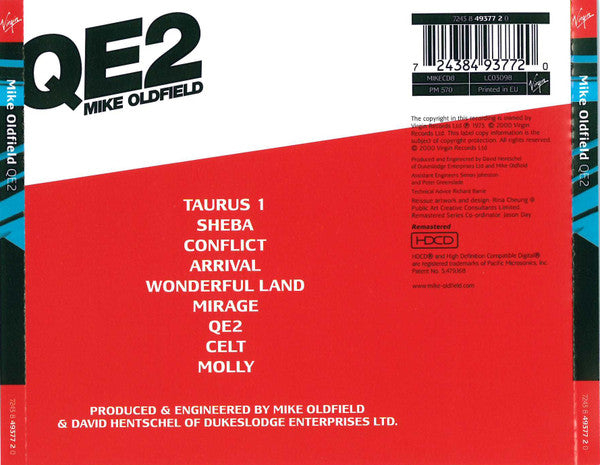 Mike Oldfield - QE2 (2000 HDCD) NM