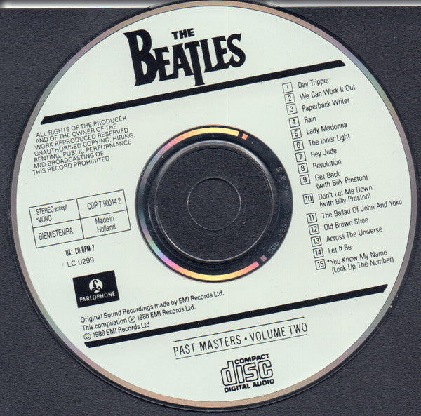 Beatles - Past Masters Vol.2 (1992 CD) VG+