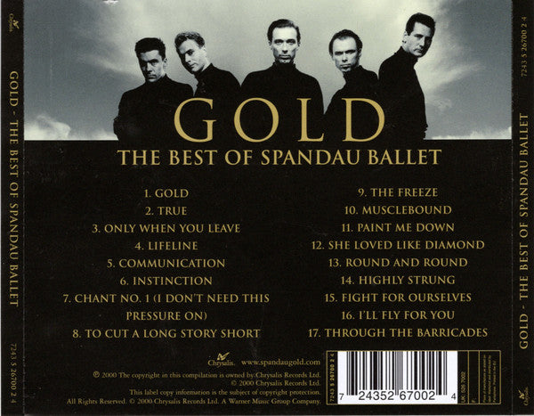 Spandau ballet - Gold ~ The Best of (2000 CD) VG+