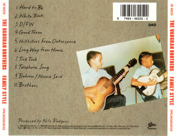 Vaughan Brothers - Family Style (1990 CD) VG+