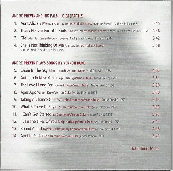 Andre Previn - The Jazz Recordings (2012 10xCD Box Set) NM