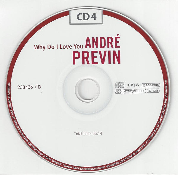 Andre Previn - The Jazz Recordings (2012 10xCD Box Set) NM