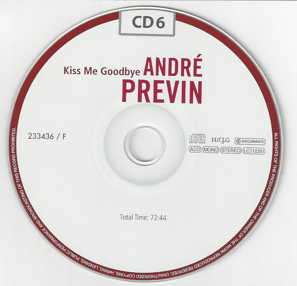 Andre Previn - The Jazz Recordings (2012 10xCD Box Set) NM