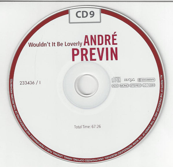Andre Previn - The Jazz Recordings (2012 10xCD Box Set) NM