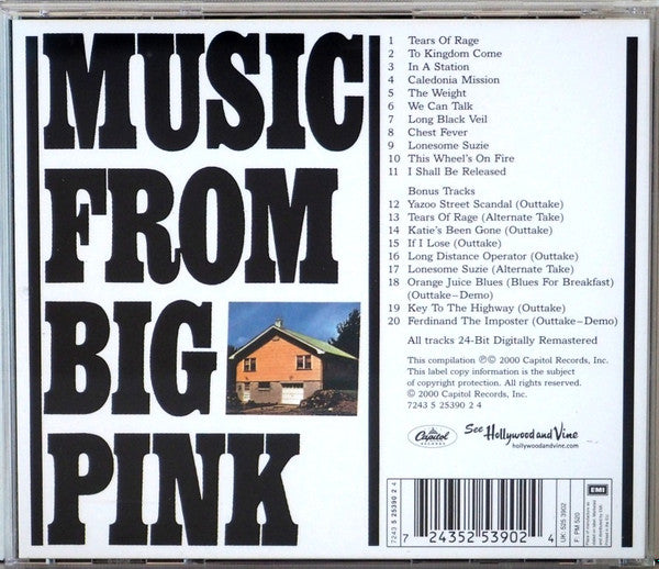 Band - Music From Big Pink (24 Bit Remasters CD + Bonus) VG+