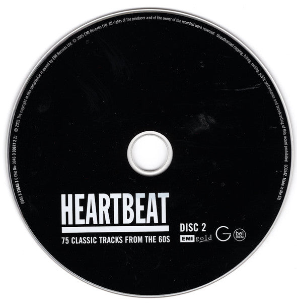 Various - Heartbeat ~ 75 Classic Tracks from the 60s (2005 3CD Set) VG+