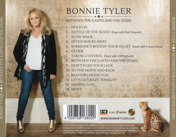 Bonnie Tyler - Between the Earth and the Stars (2019 CD) Sealed