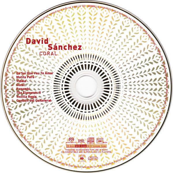 David Sanchez - Coral (2004 Multi-Ch Hybrid SACD) NM